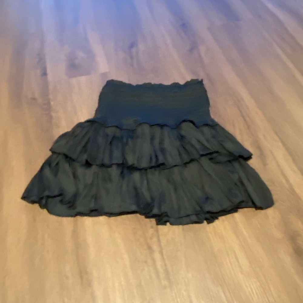 Black Ruffle Skirt